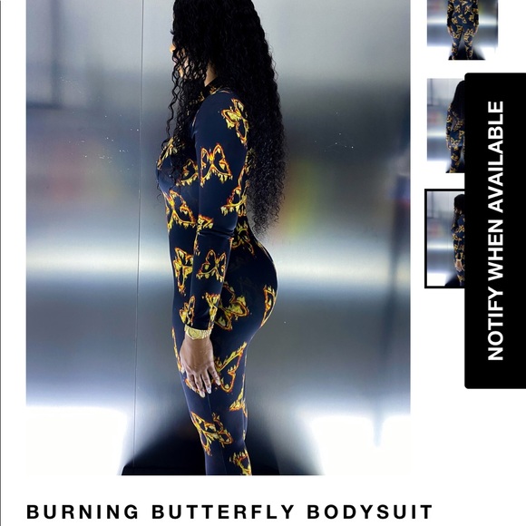 🔥 SOLEBOY “Burning Butterfly” Bodysuit - Picture 3 of 6